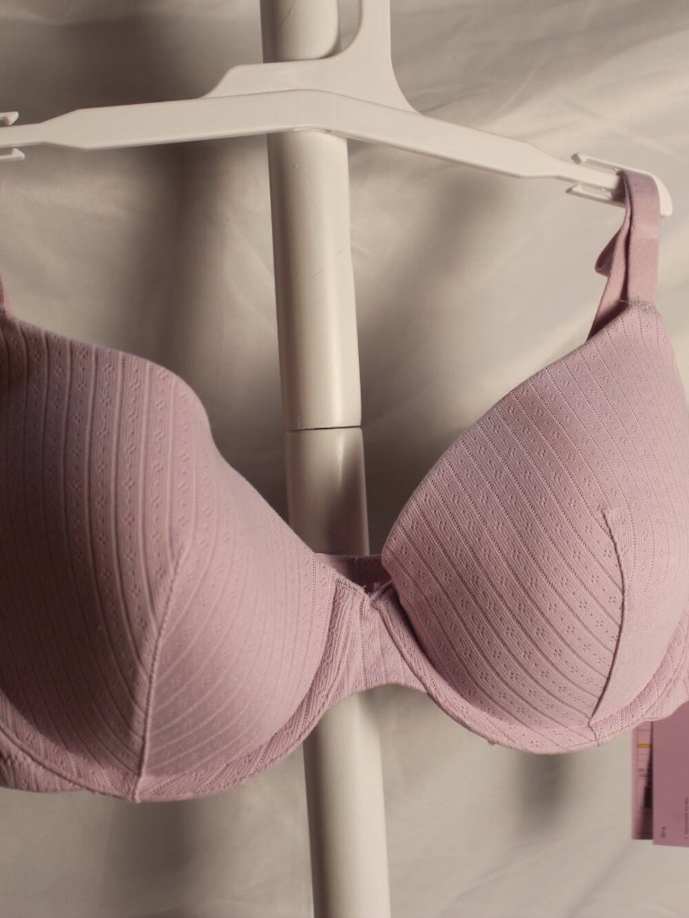 wild fable Light Pink Molded Lace-Texture T-Shirt Bra